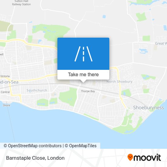 Barnstaple Close map