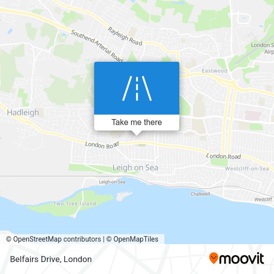 Belfairs Drive map