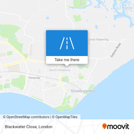 Blackwater Close map