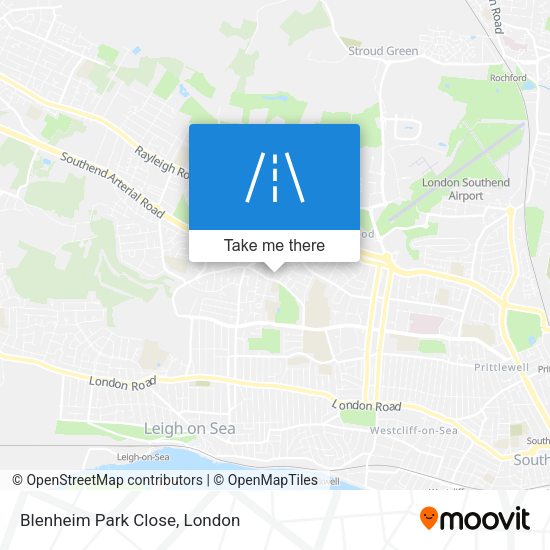 Blenheim Park Close map