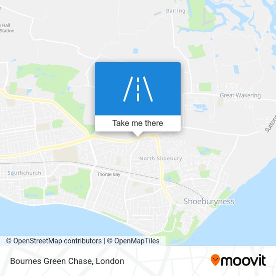 Bournes Green Chase map
