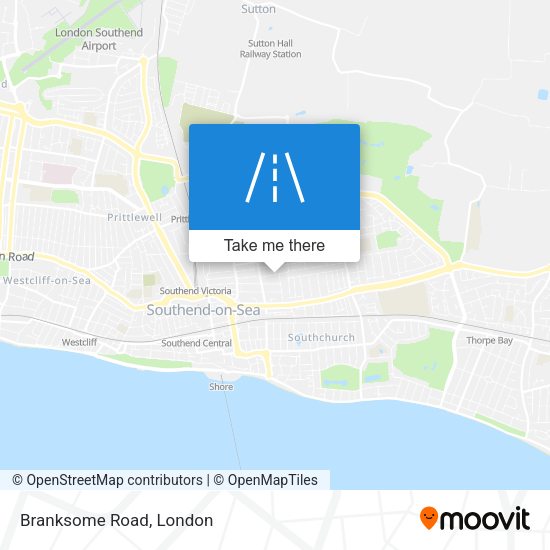 Branksome Road map