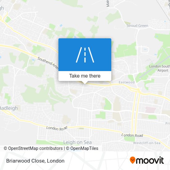 Briarwood Close map