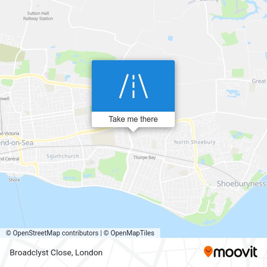 Broadclyst Close map