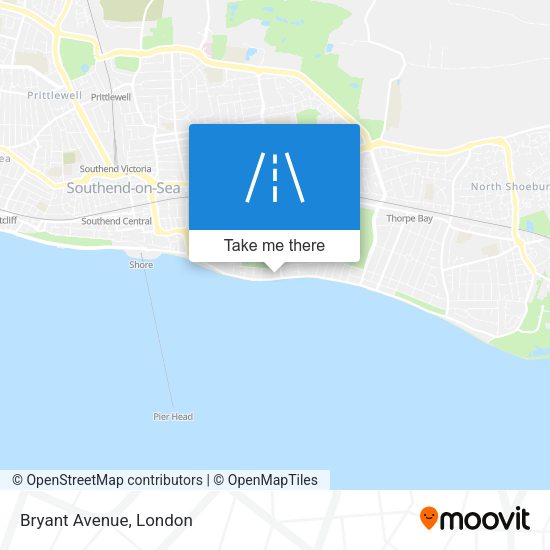Bryant Avenue map