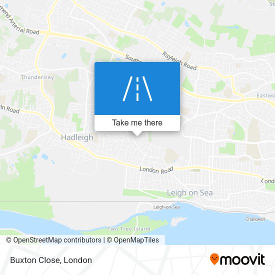 Buxton Close map