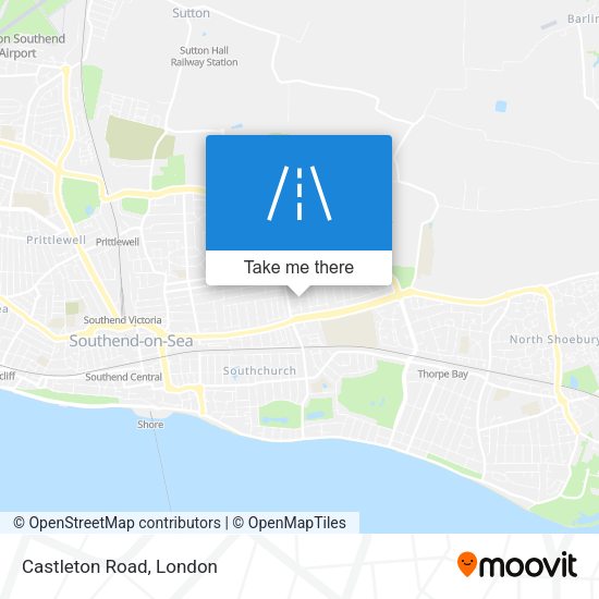 Castleton Road map