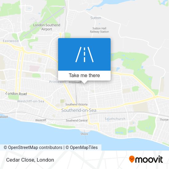Cedar Close map