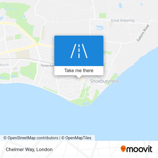 Chelmer Way map