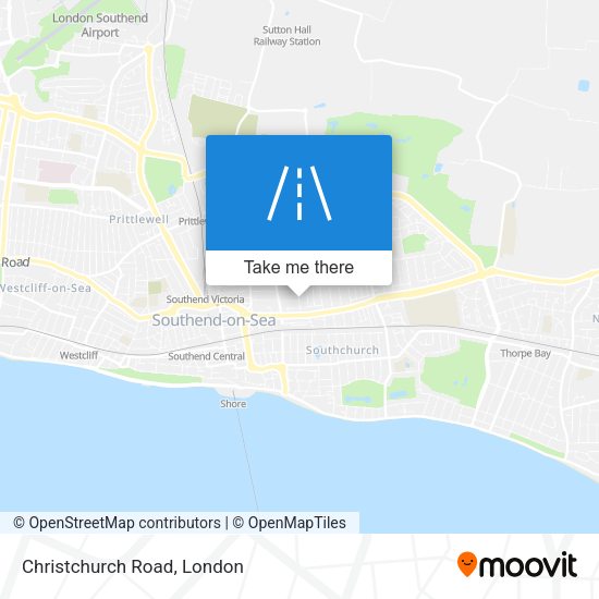 Christchurch Road map