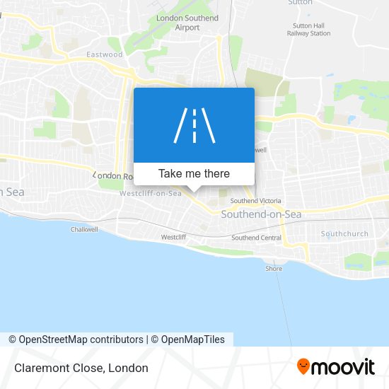 Claremont Close map