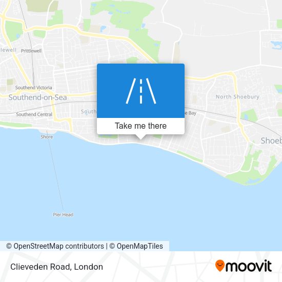 Clieveden Road map