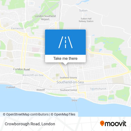 Crowborough Road map