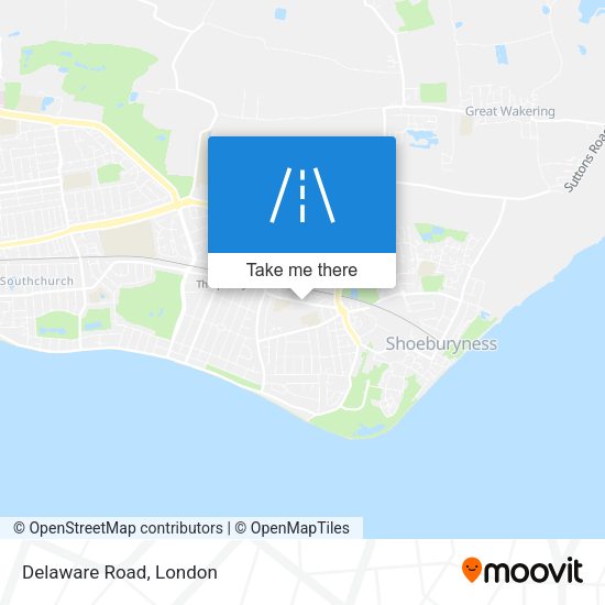 Delaware Road map