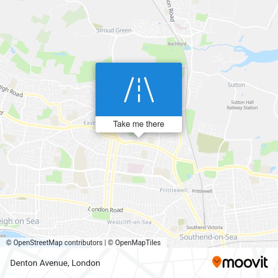 Denton Avenue map
