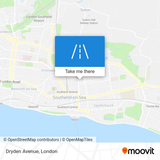 Dryden Avenue map