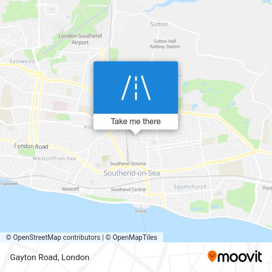 Gayton Road map