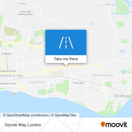 Glynde Way map