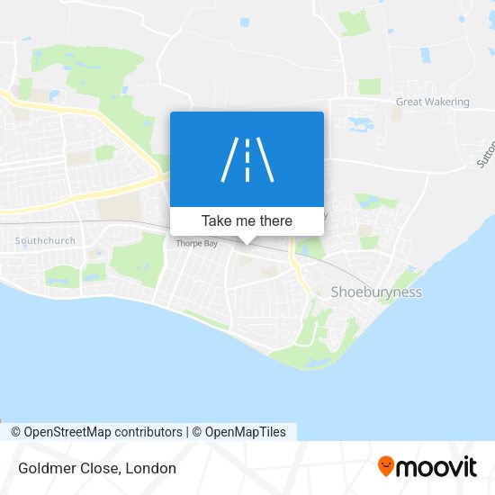 Goldmer Close map