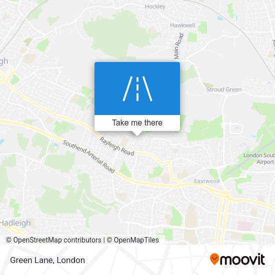 Green Lane map