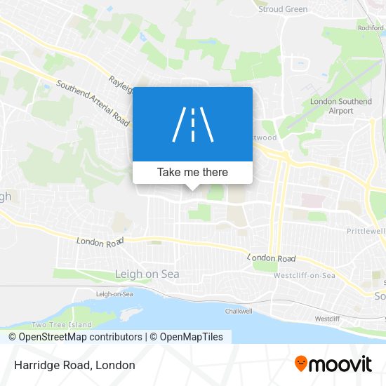 Harridge Road map