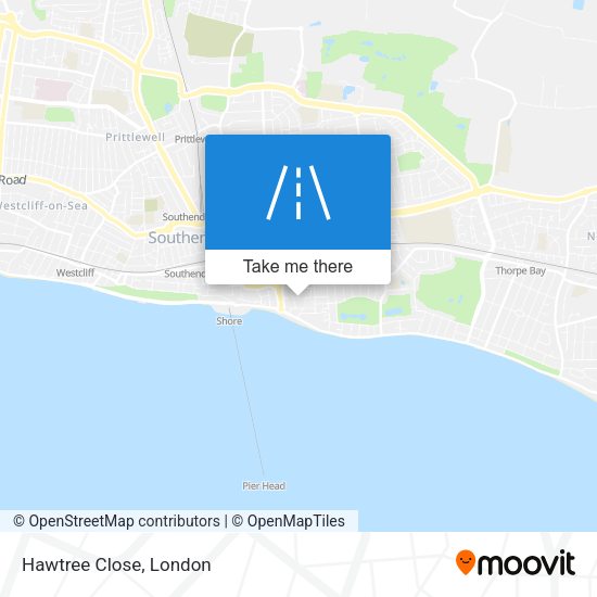 Hawtree Close map