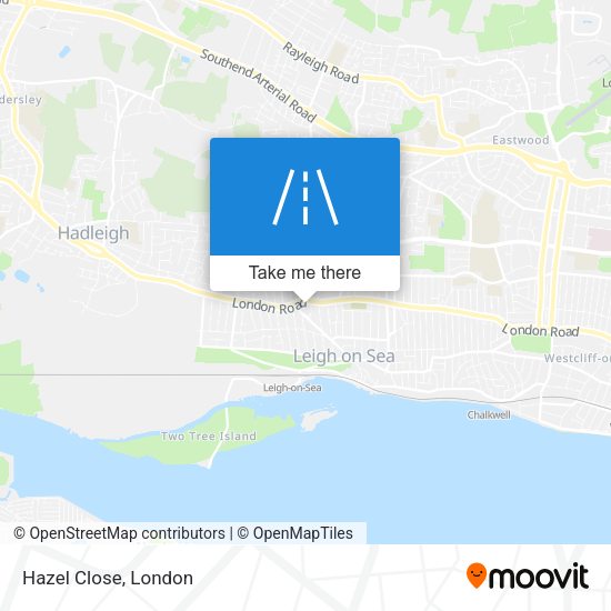 Hazel Close map