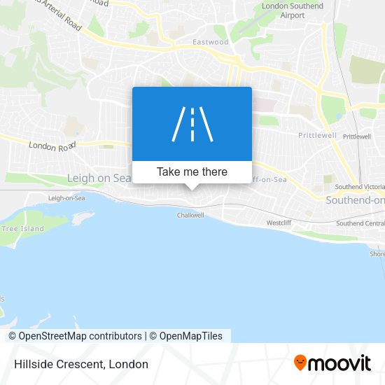 Hillside Crescent map