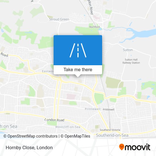 Hornby Close map