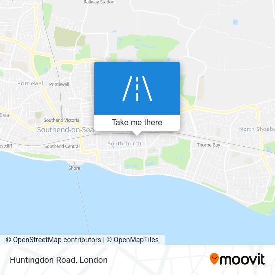Huntingdon Road map