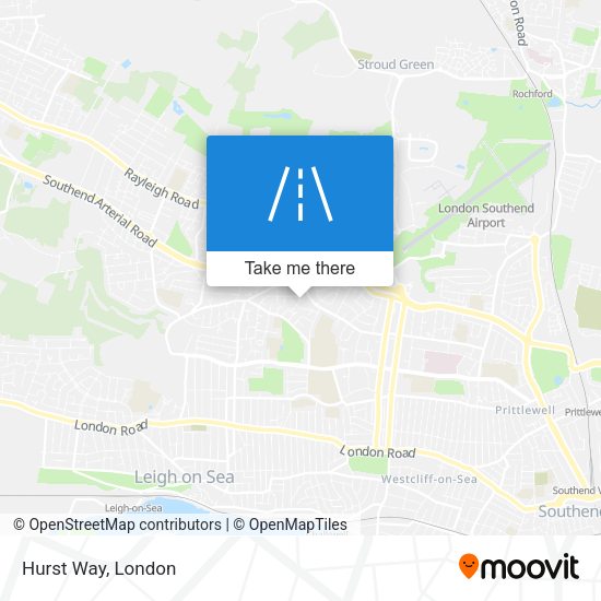 Hurst Way map