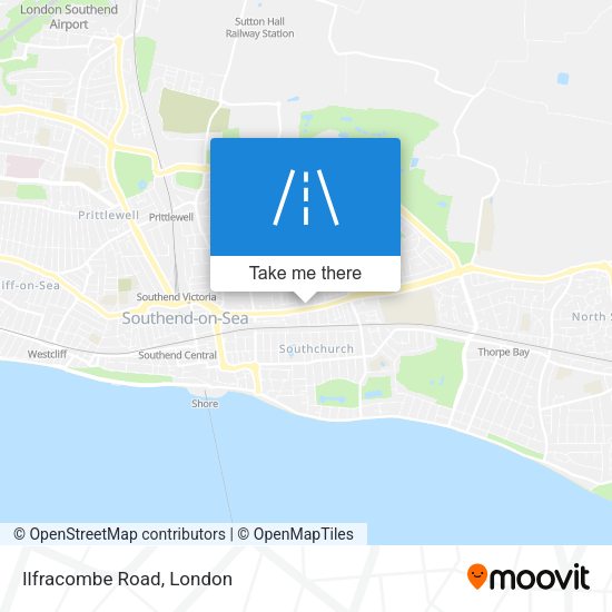 Ilfracombe Road map