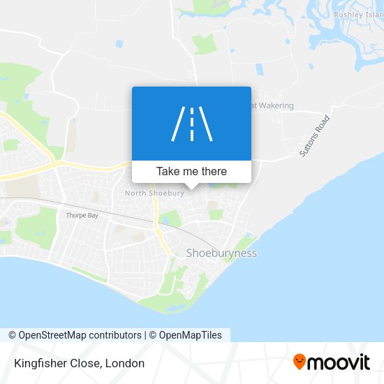 Kingfisher Close map