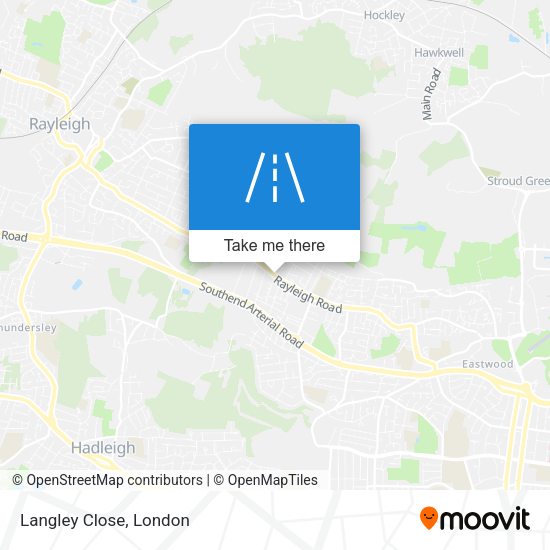 Langley Close map