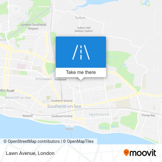 Lawn Avenue map