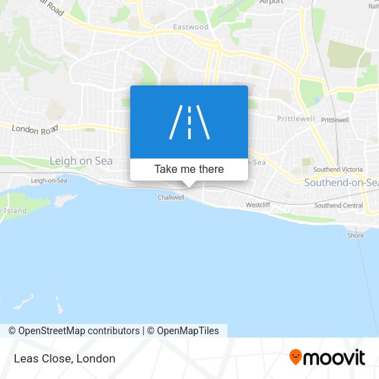 Leas Close map