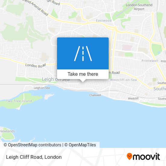Leigh Cliff Road map