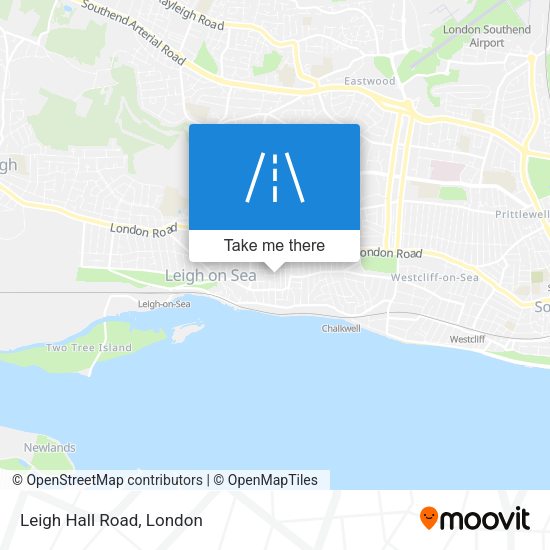 Leigh Hall Road map