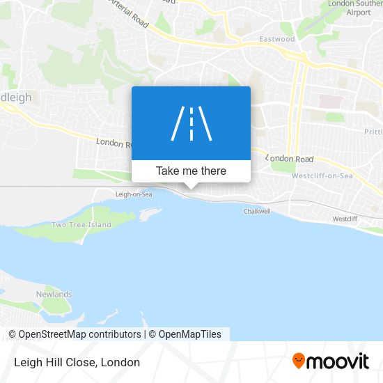 Leigh Hill Close map