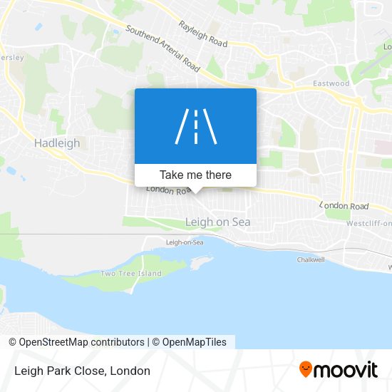Leigh Park Close map