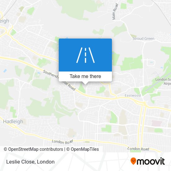 Leslie Close map
