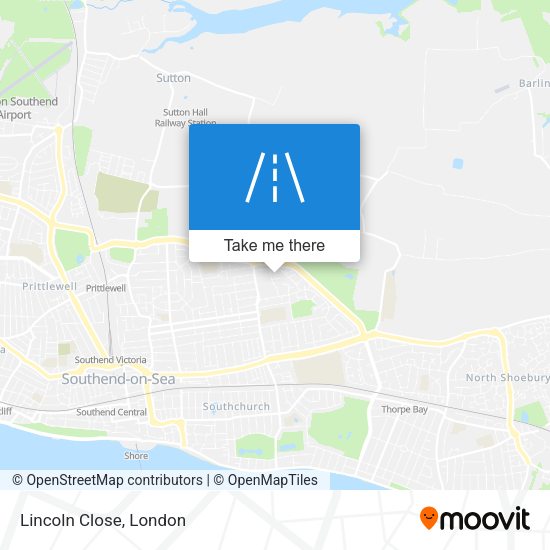 Lincoln Close map