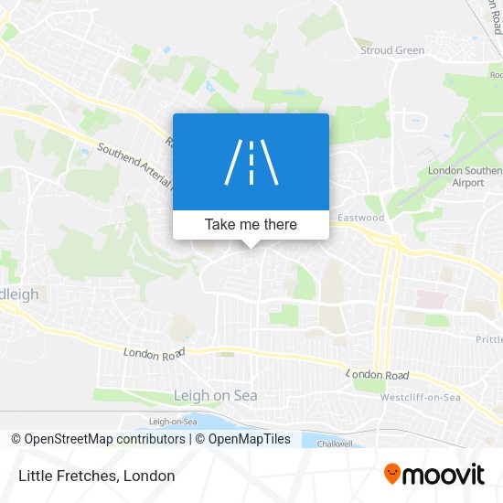 Little Fretches map