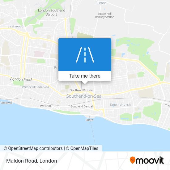 Maldon Road map