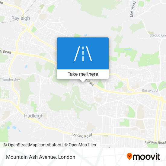Mountain Ash Avenue map