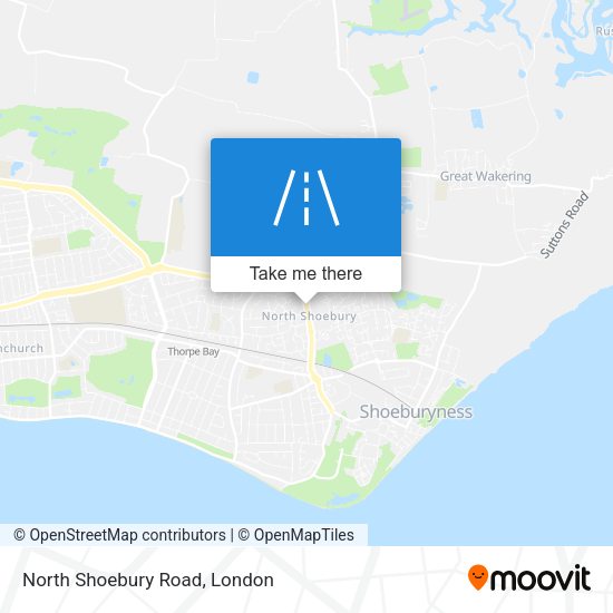 North Shoebury Road map