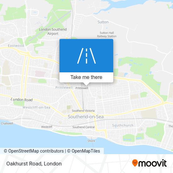 Oakhurst Road map