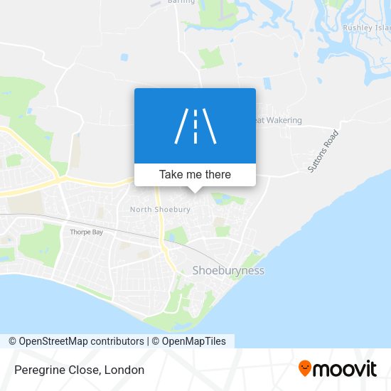 Peregrine Close map