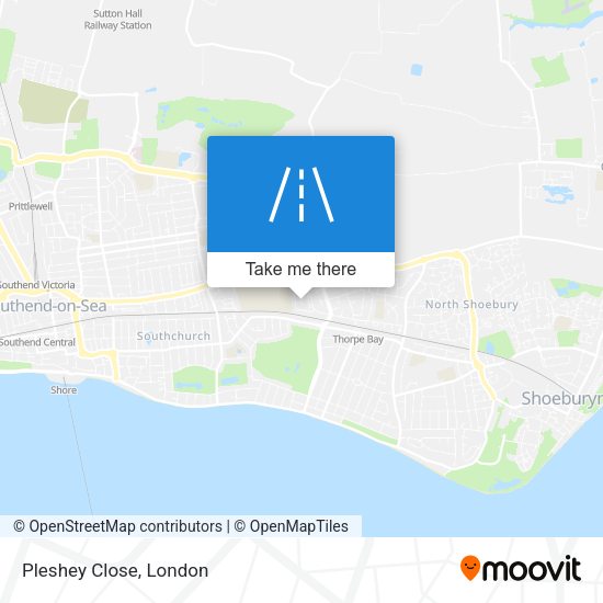 Pleshey Close map