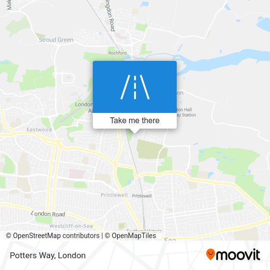 Potters Way map